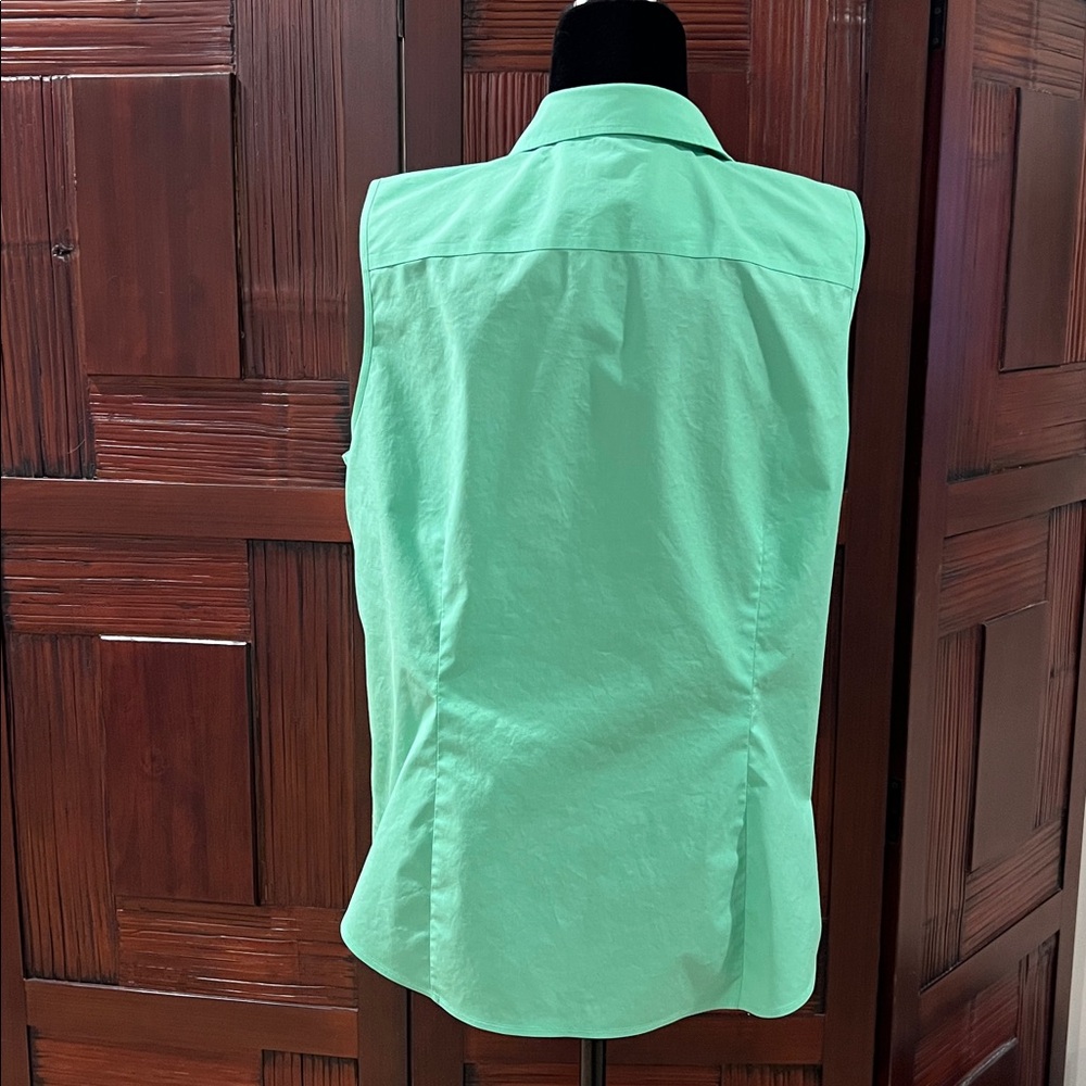 Talbots non iron sleeveless button blouse - Picture 4 of 5
